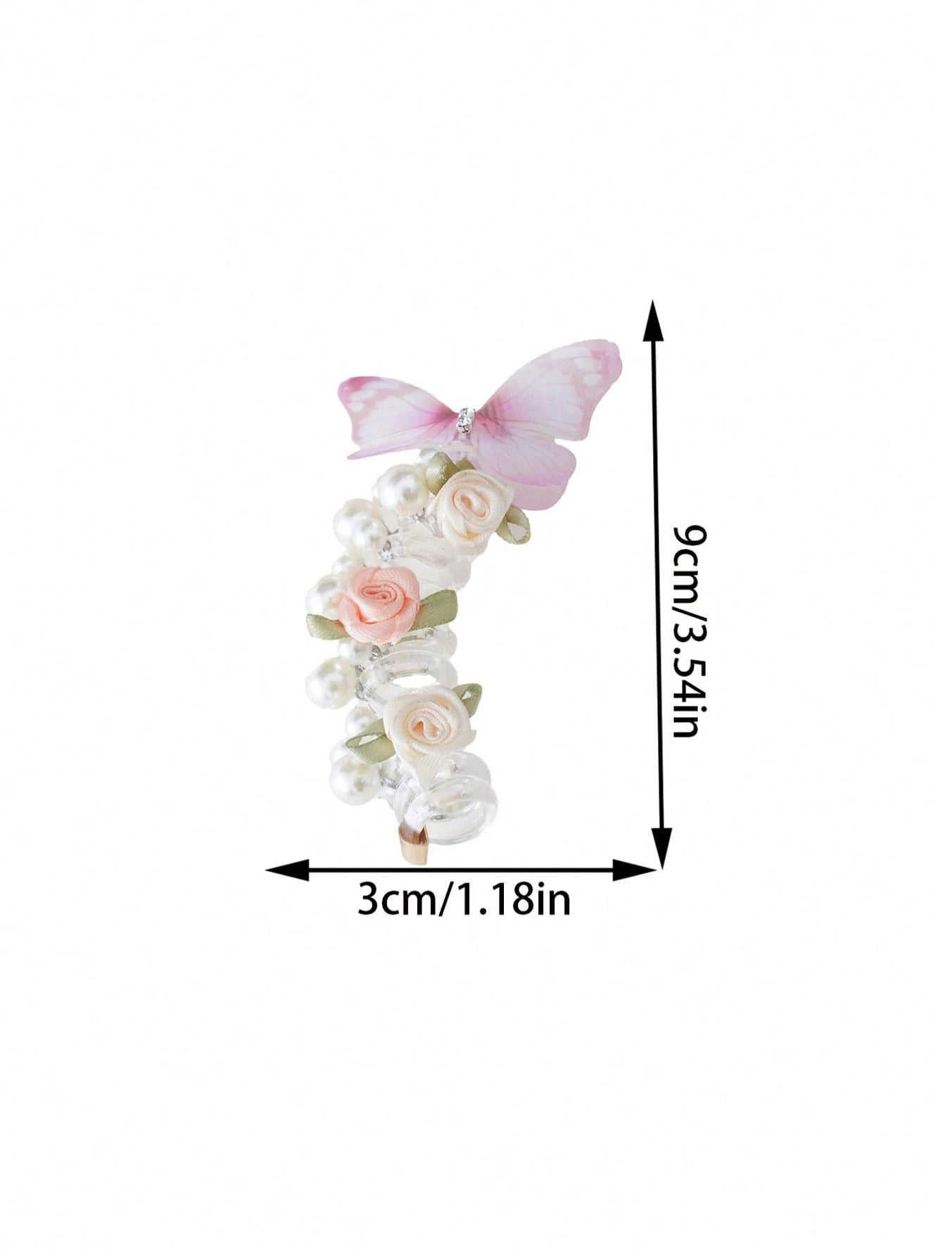 SHEIN 1/3pcs Telephone Wire Hair Scrunchies, Faux Pearl Flower & Bow Decorated Ponytail Holder, Damage-Free Hair Accessories, Elegant Countryside Style For Women Beauty Home Bedroom Decor Hair Elastics Hair Rubber Bands Hair Rope Elastic Hair Tie