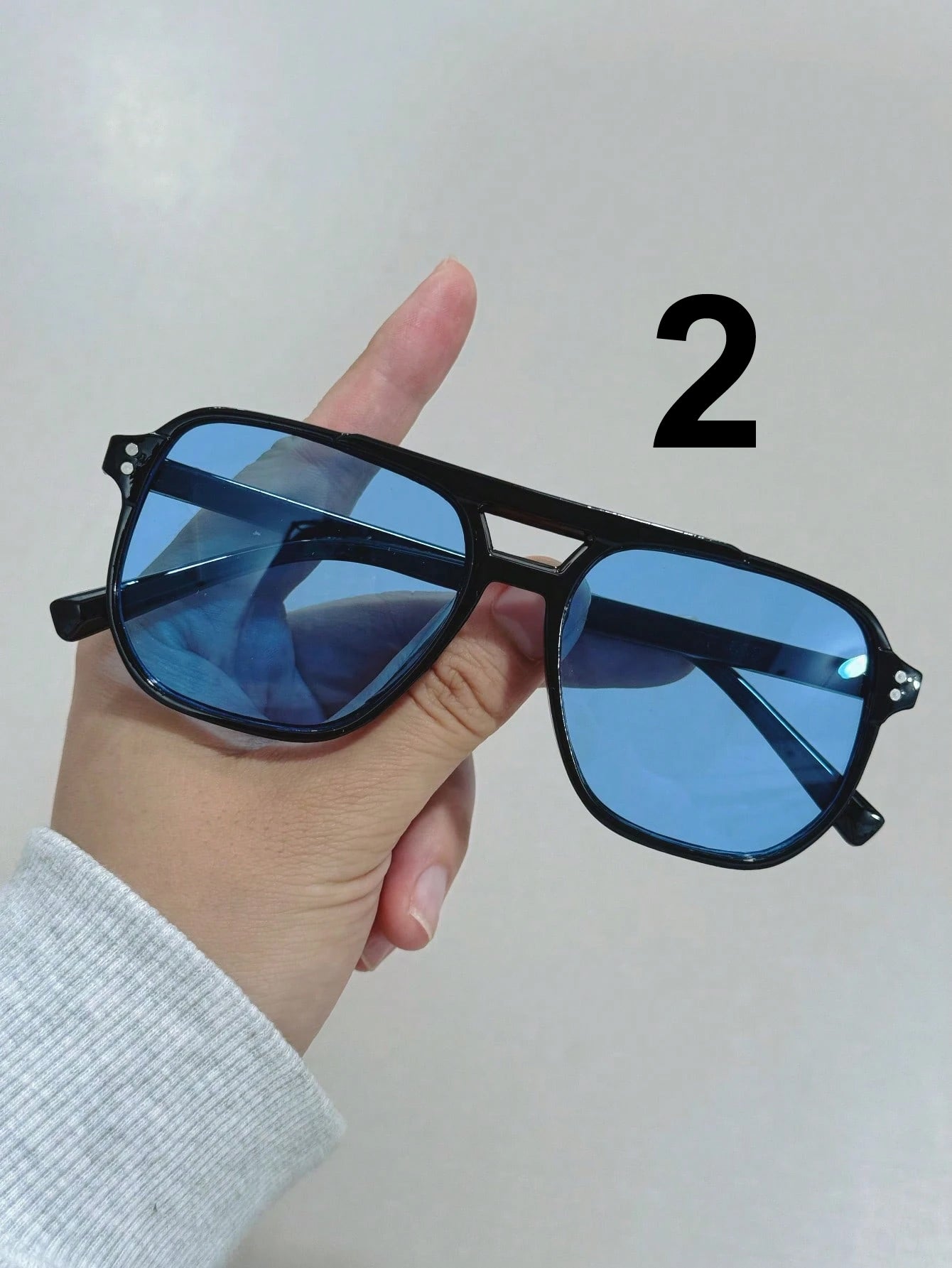 SHEIN 1pairs Men's Multicolor Classic Retro Summer Holiday Leisure Fashion Glasses