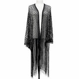 شال شي إن قطعة واحدة أنيق بخيوط ذهبية وفضية جديدة، مناسب للشاطئ