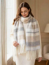 SHEIN 1pc Small Plaid Scarf, Soft And Warm, Suitable For Autumn/Winter Women, Women's Winter Scarf
