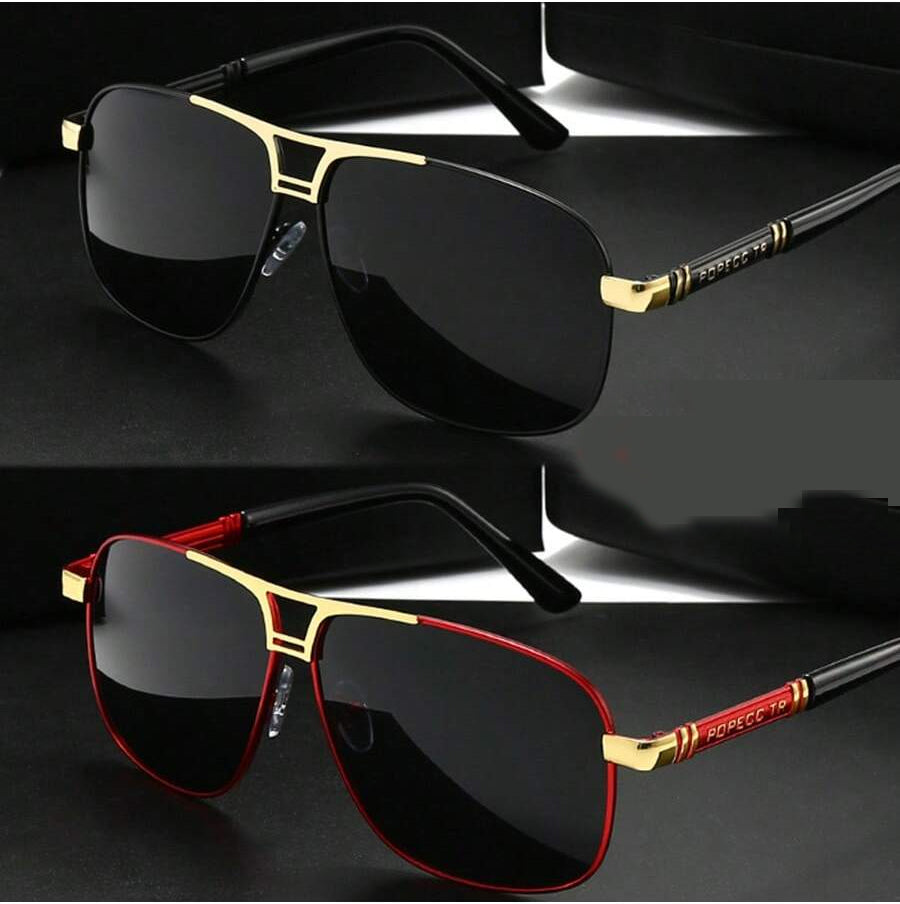 1pc Unisex Pilot Fashion Glasses, Polarized Fashion Glasses For Men