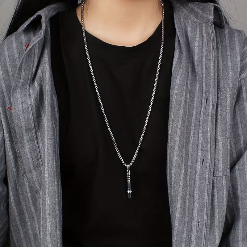 1pc Whistle Pendant Necklace For Men