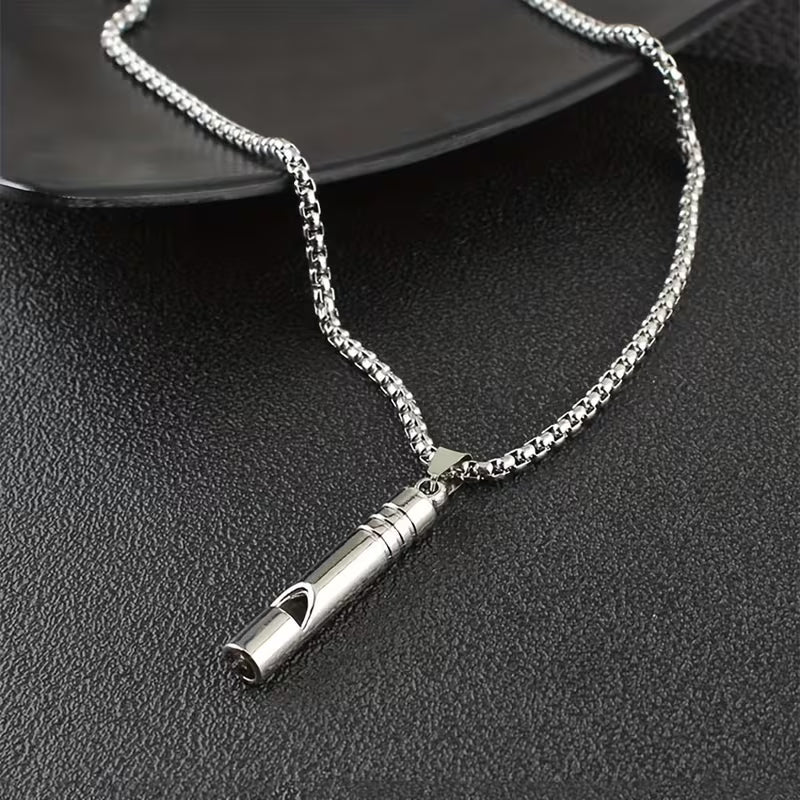 1pc Whistle Pendant Necklace For Men