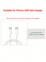 SHEIN 2pcs Orange Data Cable Protective Cover Compatible With Apple 20w Phone Charging Cable