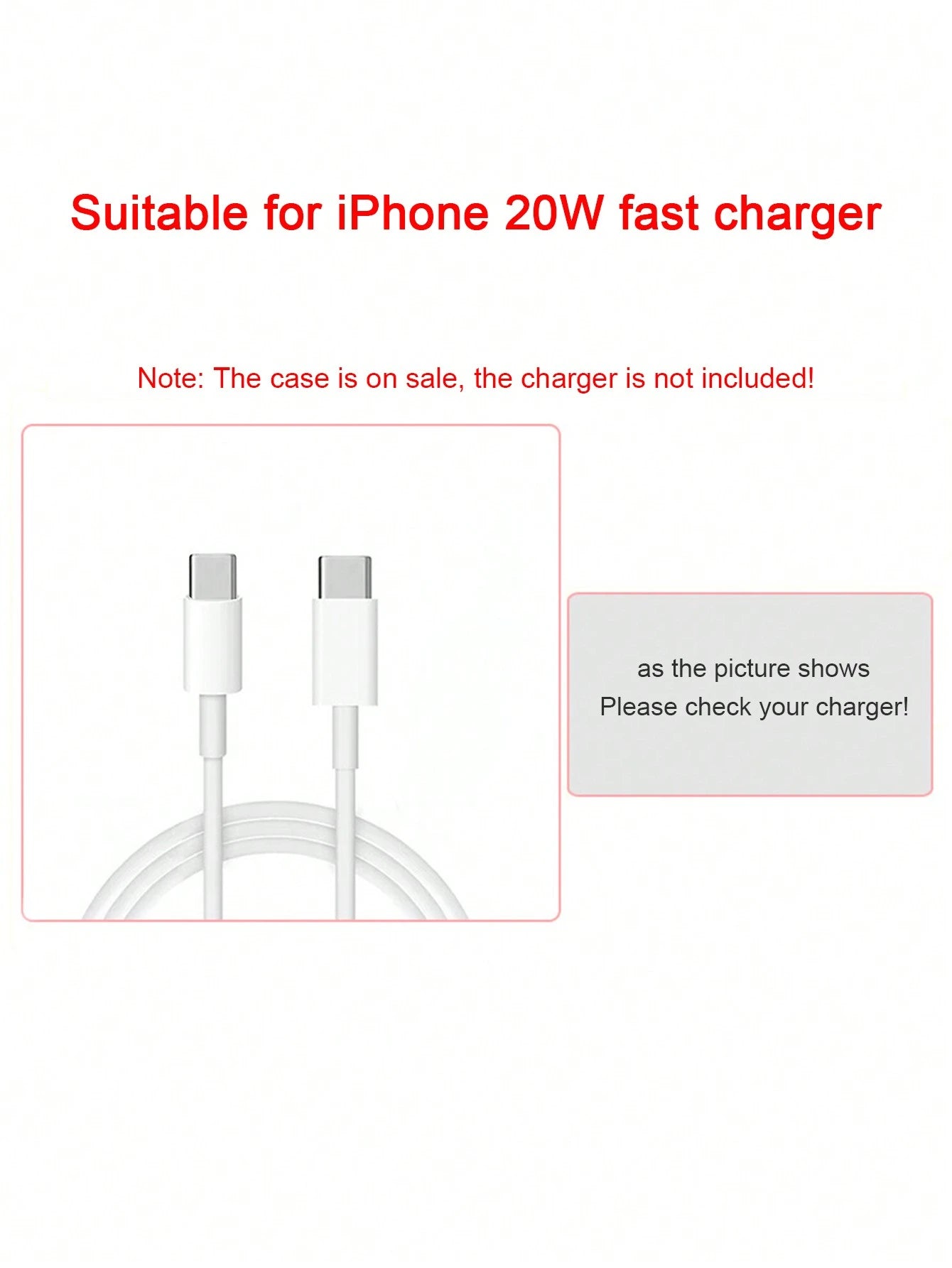 SHEIN 2pcs Orange Data Cable Protective Cover Compatible With Apple 20w Phone Charging Cable