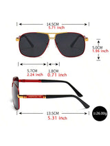 SHEIN 1pc Unisex Pilot Fashion Glasses, Polarized Fashion Glasses For Men