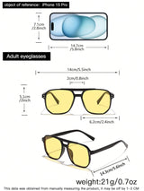 SHEIN 1pcs Men's Polycarbonate Pilot Fashionable Outdoor Travel Fashion Glasses