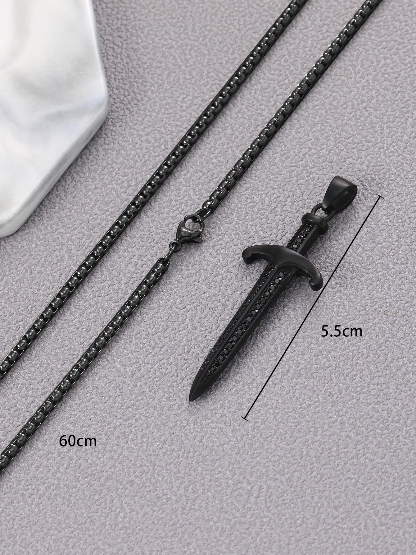 Fashionable and Popular 1pc Men Sword Pendant Necklace