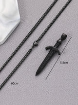 Fashionable and Popular 1pc Men Sword Pendant Necklace