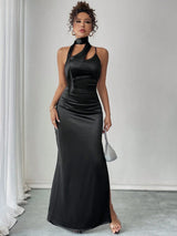 SHEIN DRESS Allurite Women's Solid Color Sleeveless