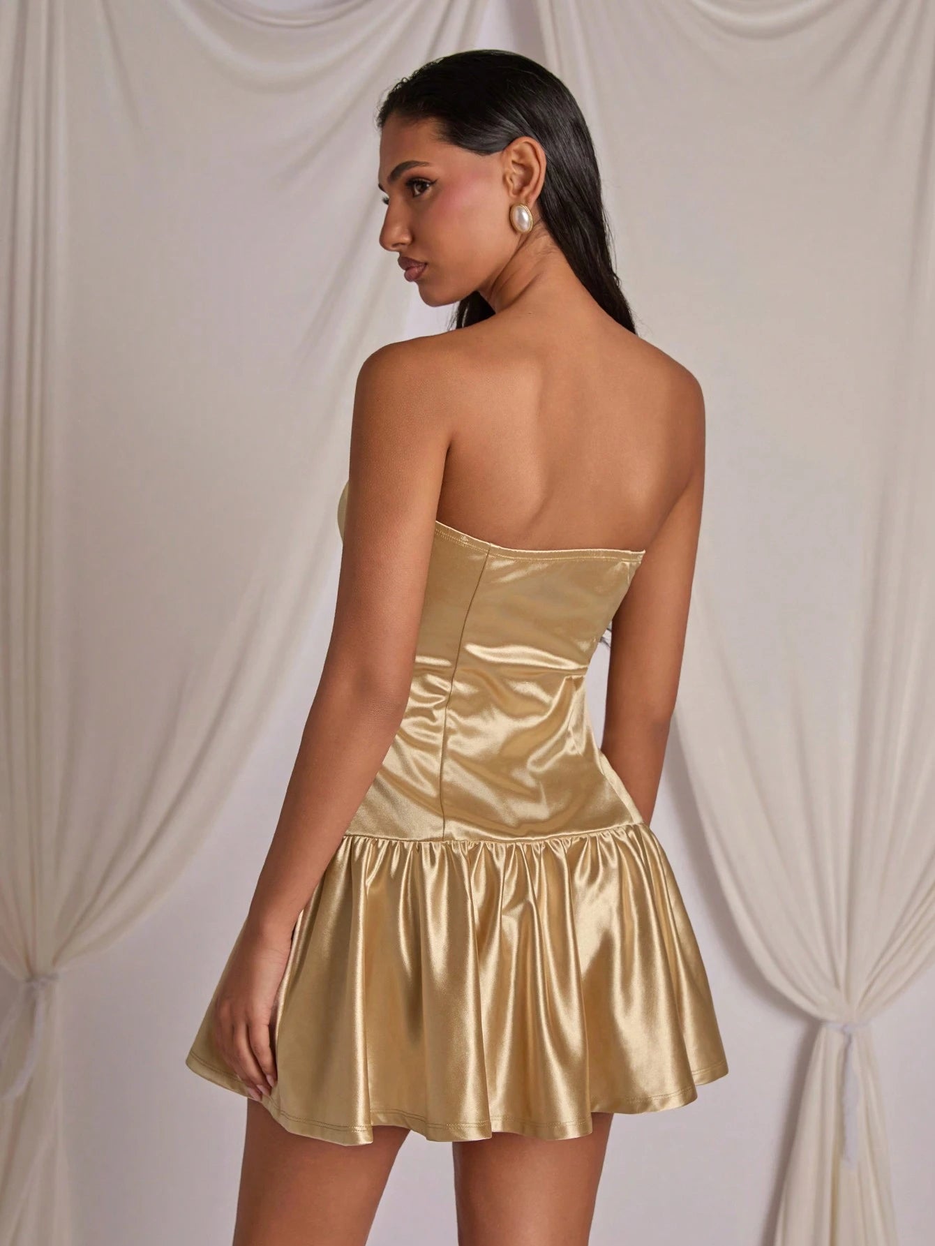 SHEIN فستان كوزمينا نسائي بلون كشكش D4A