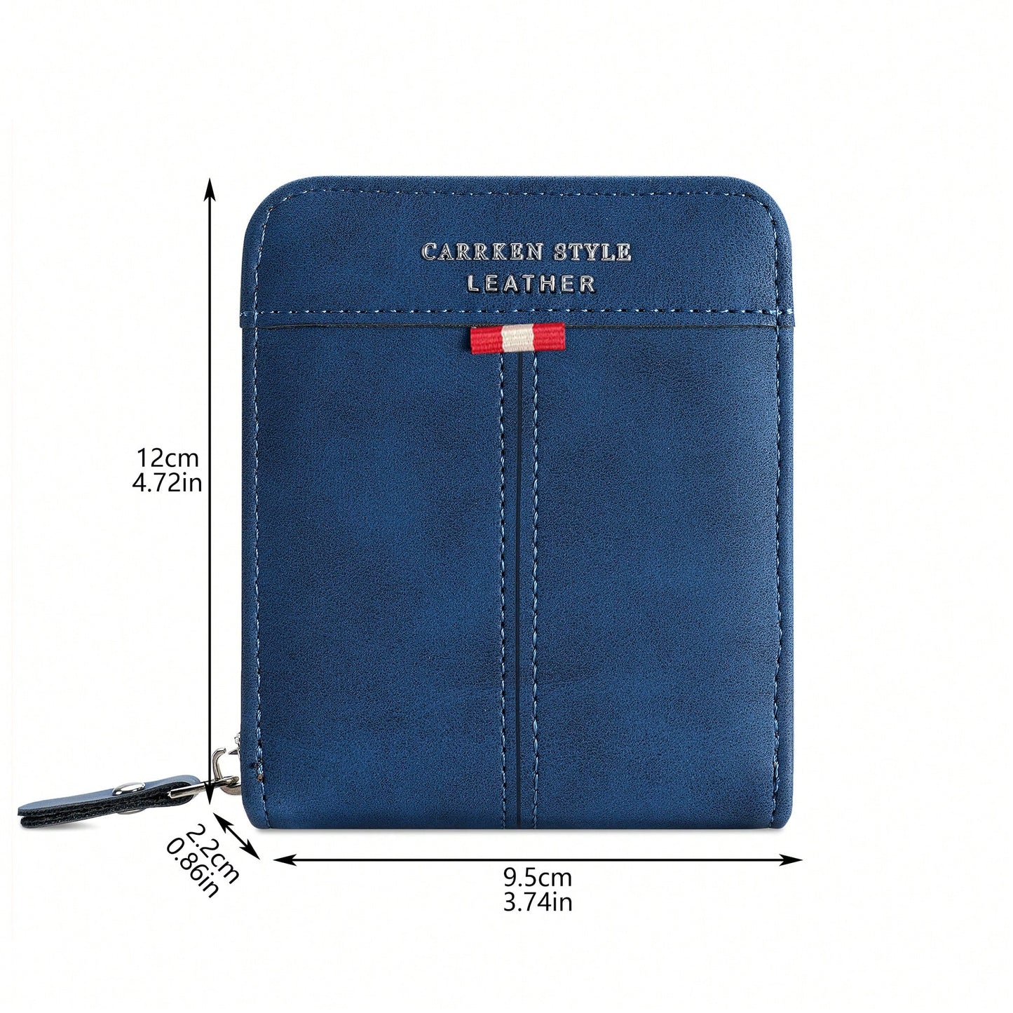 SHEIN 1pc Men's Vintage & Multifunctional Zipper Wallet