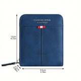 SHEIN 1pc Men's Vintage & Multifunctional Zipper Wallet