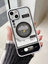 Cartoon Graphic Phone Case With Invisible Holder