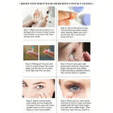 SHEIN EYESHARE زوج واحد/2 قطعة من العدسات اللاصقة الرمادية الطبيعية الناعمة والمريحة عالية الجودة للاستخدام مرة واحدة