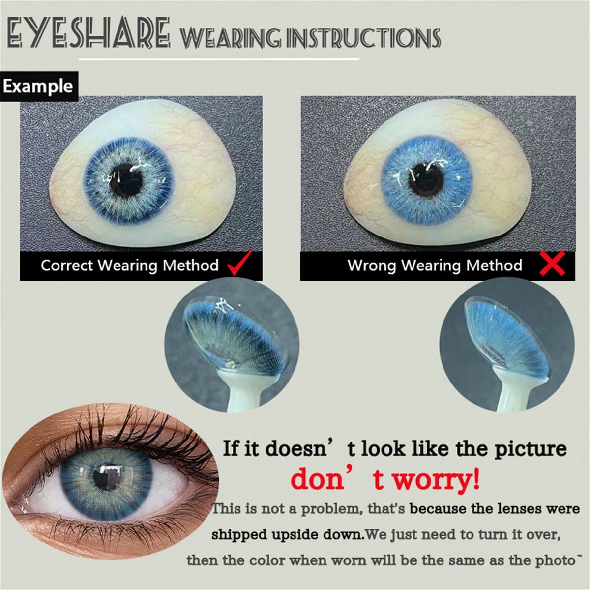 SHEIN EYESHARE 1Pair Myopia Lenses Colorful Natural Soft Brown Lense With Diopters Degree Beauty And Cosmetic Yaerly Gray Pupils Lenses With Degree
