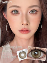FRESH LADY 1 Pair Colored Contact Lenses, Brown Eyes Cosmetic Lenses