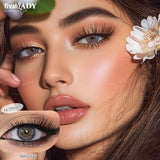 FRESH LADY Freshlady 1 Pair 14.20mm Yearly Disposable Gray Contact Lenses