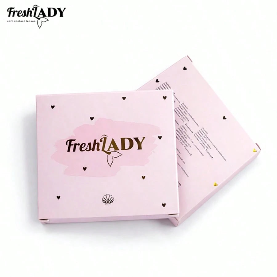 SHEIN FRESH LADY Freshlady 1 Pair 14.2mm Natural Brown Soft Daily Comfortable Disposable Contact Lenses