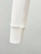 SHEIN Franclia French-Style High-End White Oversized Collar Knit Top
