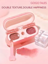 SHEIN GOGO TALES GOGOTALES Dual-Color Lipstick Inspired By Headphones, Long-Lasting Moisturizing