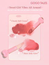 SHEIN GOGO TALES GOGOTALES Dual-Color Lipstick Inspired By Headphones, Long-Lasting Moisturizing