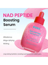 SHEIN KOEC NAD Peptide Revitalizing Essence - Anti-Aging Korean Skincare Essence, Firms, Reduces Wrinkles, Brightens (1.01 Fl Oz/30ml)  Watermelon Pink