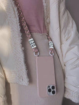 Keychain,Lanyard Oversized Pink Lanyard Phone Case, Crossbody Strap