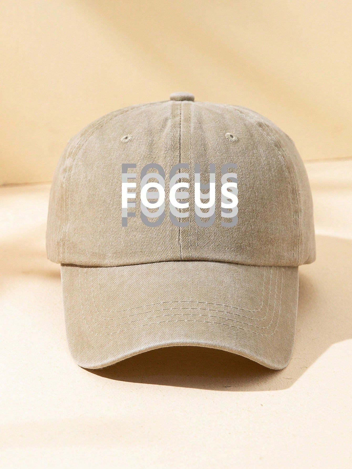 MAKEFGE 1pc Unisex Outdoor Casual Fashion Letter Print Retro Baseball Cap