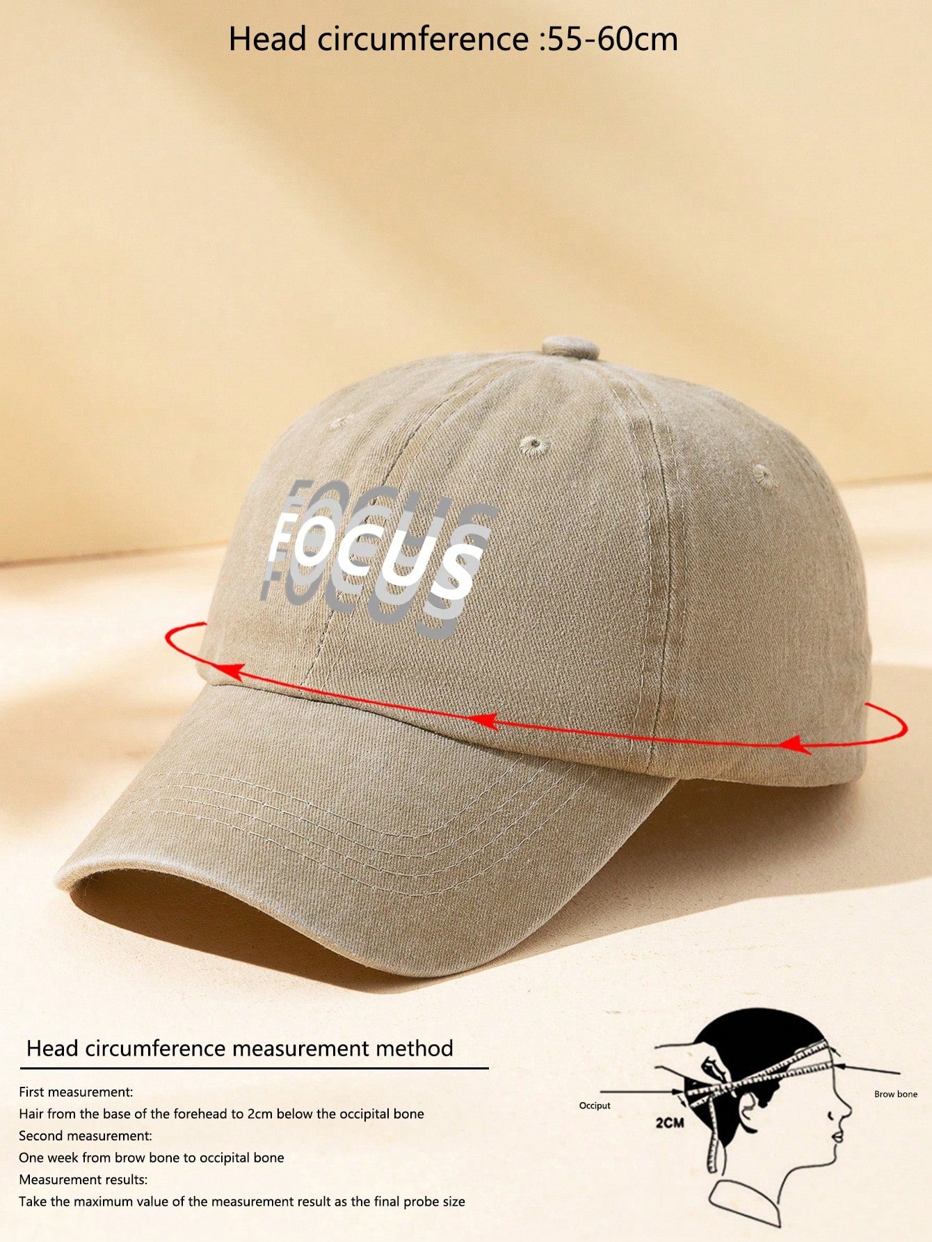 SHEIN MAKEFGE 1pc Unisex Outdoor Casual Fashion Letter Print Retro Baseball Cap