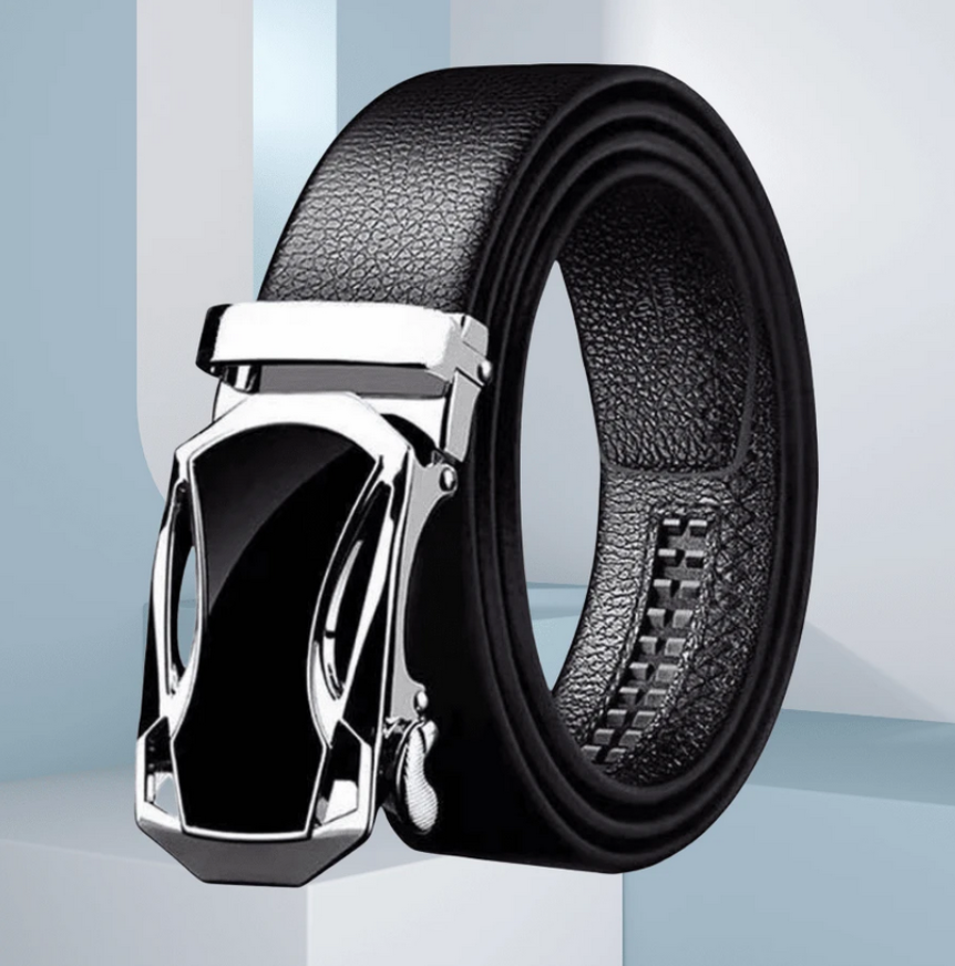 Men's Automatic Buckle PU Leather Belt