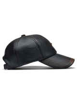 SHEIN Men's PU Polyurethane Baseball Cap Casual