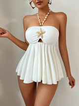 SHEIN New Design Women's Two-Piece Bikini Set With Spaghetti Strap European American Style