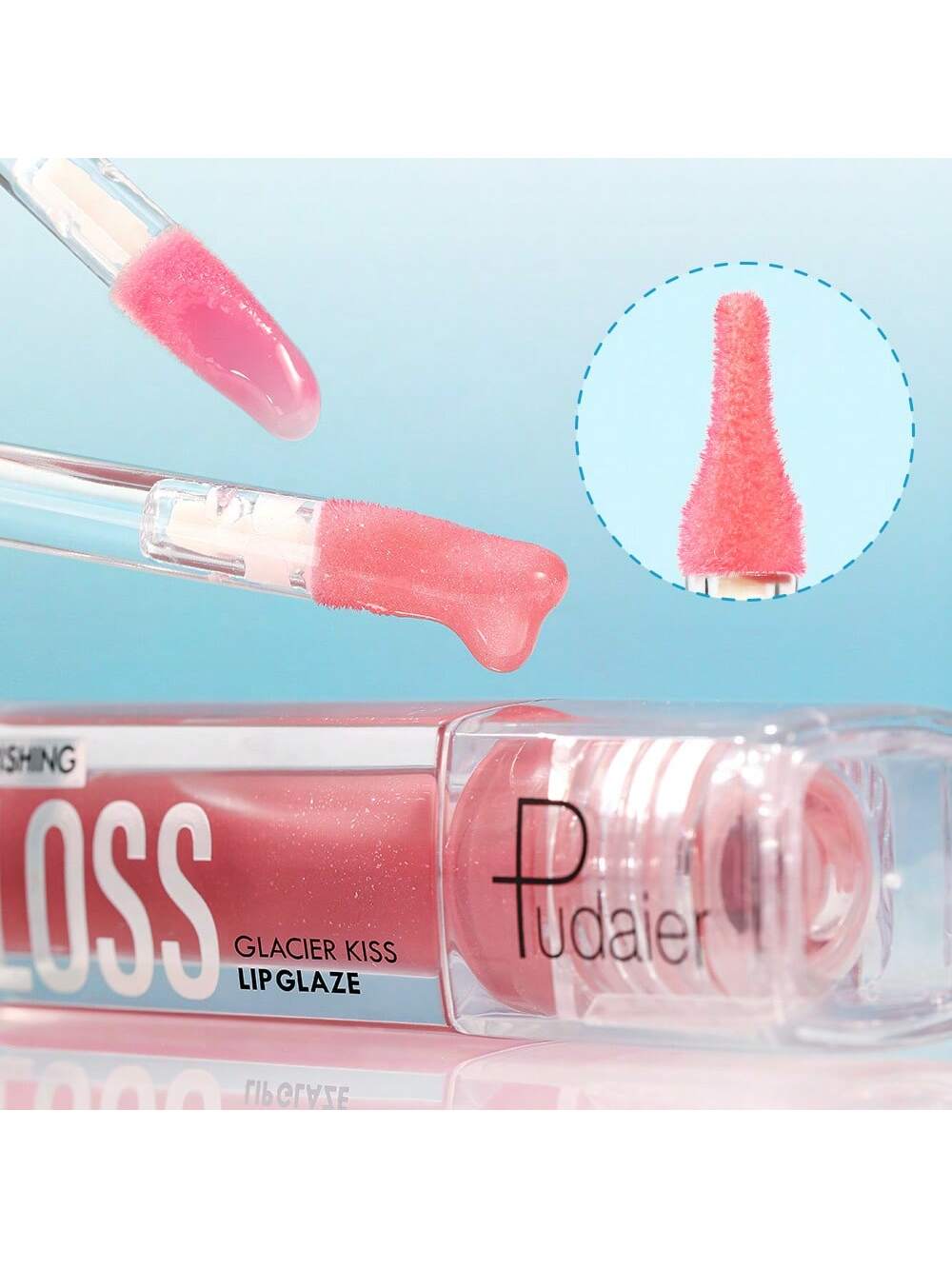 SHEIN Pudaier 1pc Non-Sticky Lip Gloss, Long-Lasting Hydration Mirror Water Gloss #08
