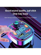 SHEIN Q5 Car Bluetooth FM Transmitter Wireless Dual USB
