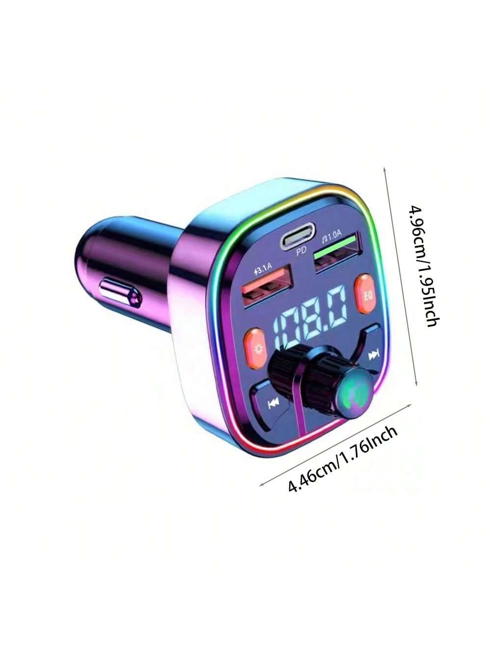 SHEIN Q5 Car Bluetooth FM Transmitter Wireless Dual USB