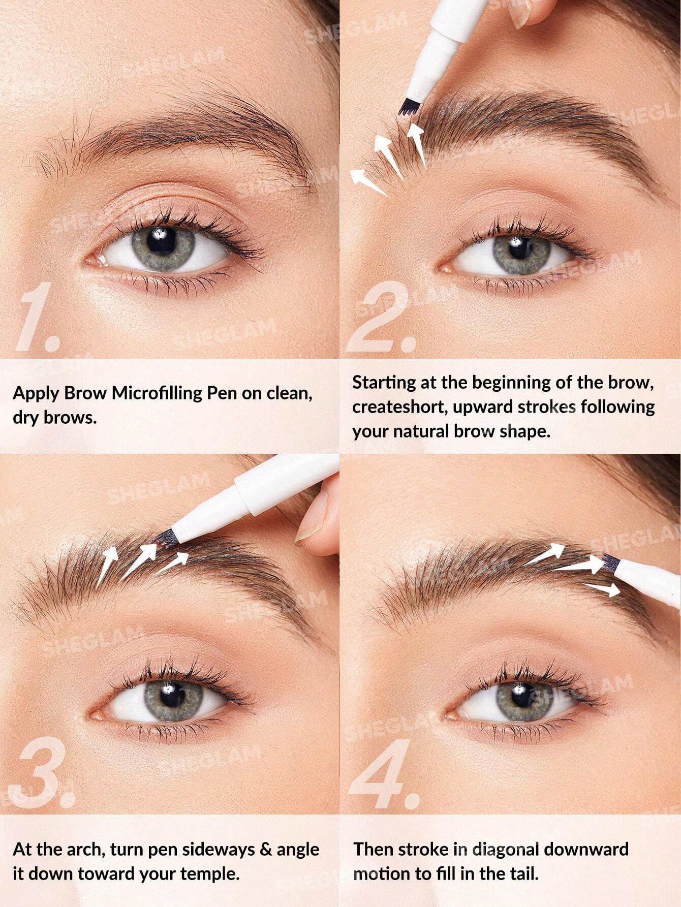 SHEGLAM قلم الحواجب السائل Feather Better أشقر ممنوع الفتح H2 