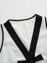 SHEIN Holidaya Women's New Spring/Summer White & Black