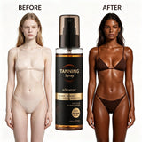 Self-Tanning Mist, Natural Bronzed Glow, Quick Uniform Coloring, Waterproof Sweat
