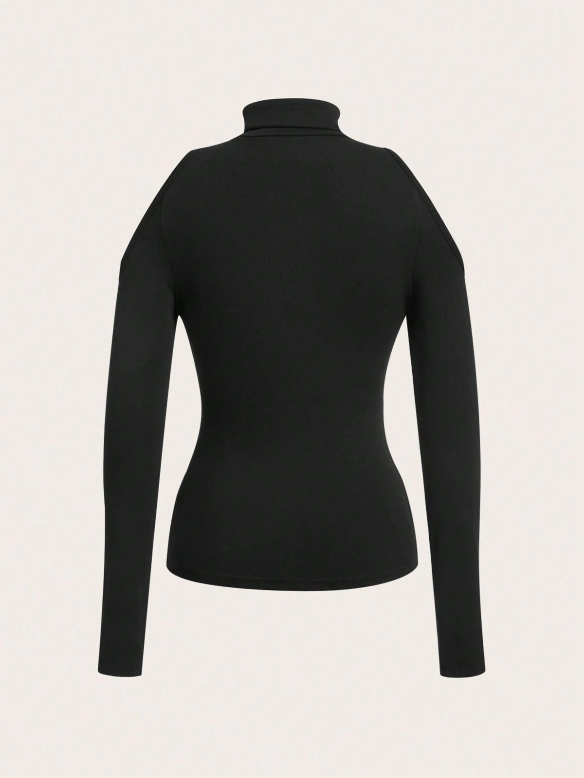 SHEIN Siren Gaze Casual Sexy Solid Color Hollow Out Long Sleeve Tight Fit Women Bodysuits