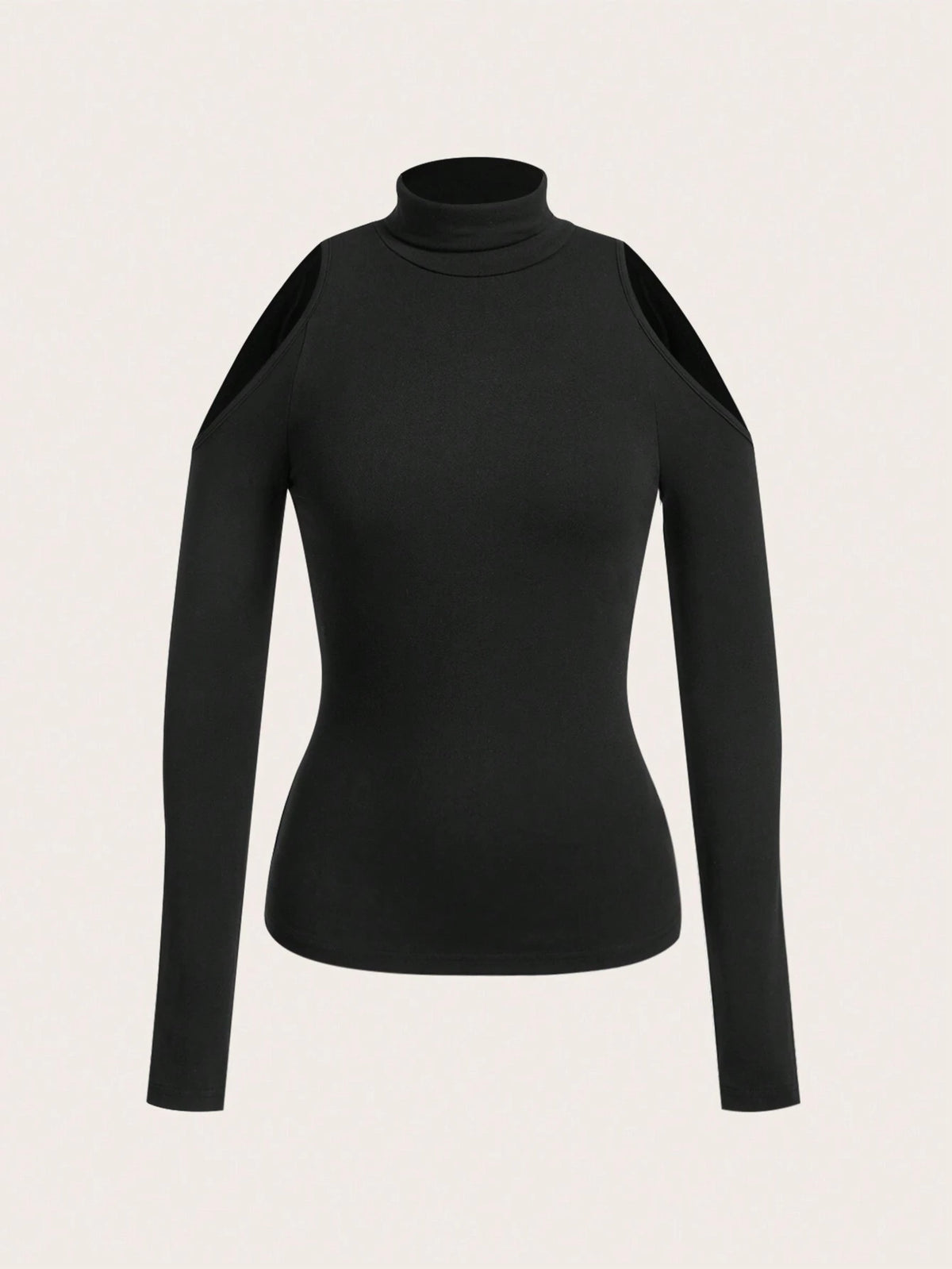 SHEIN Siren Gaze Casual Sexy Solid Color Hollow Out Long Sleeve Tight Fit Women Bodysuits
