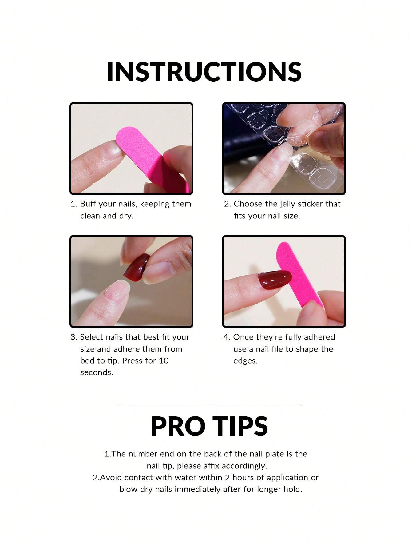 SHEIN VV MEI JIA ER 24pcs Purple Glossy Acrylic Press-On Nails, Almond Shape