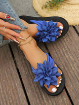 SHEIN Women's Fashionable, Comfortable And Lightweight Floral Thong Sandals, Casual Beach Slippers