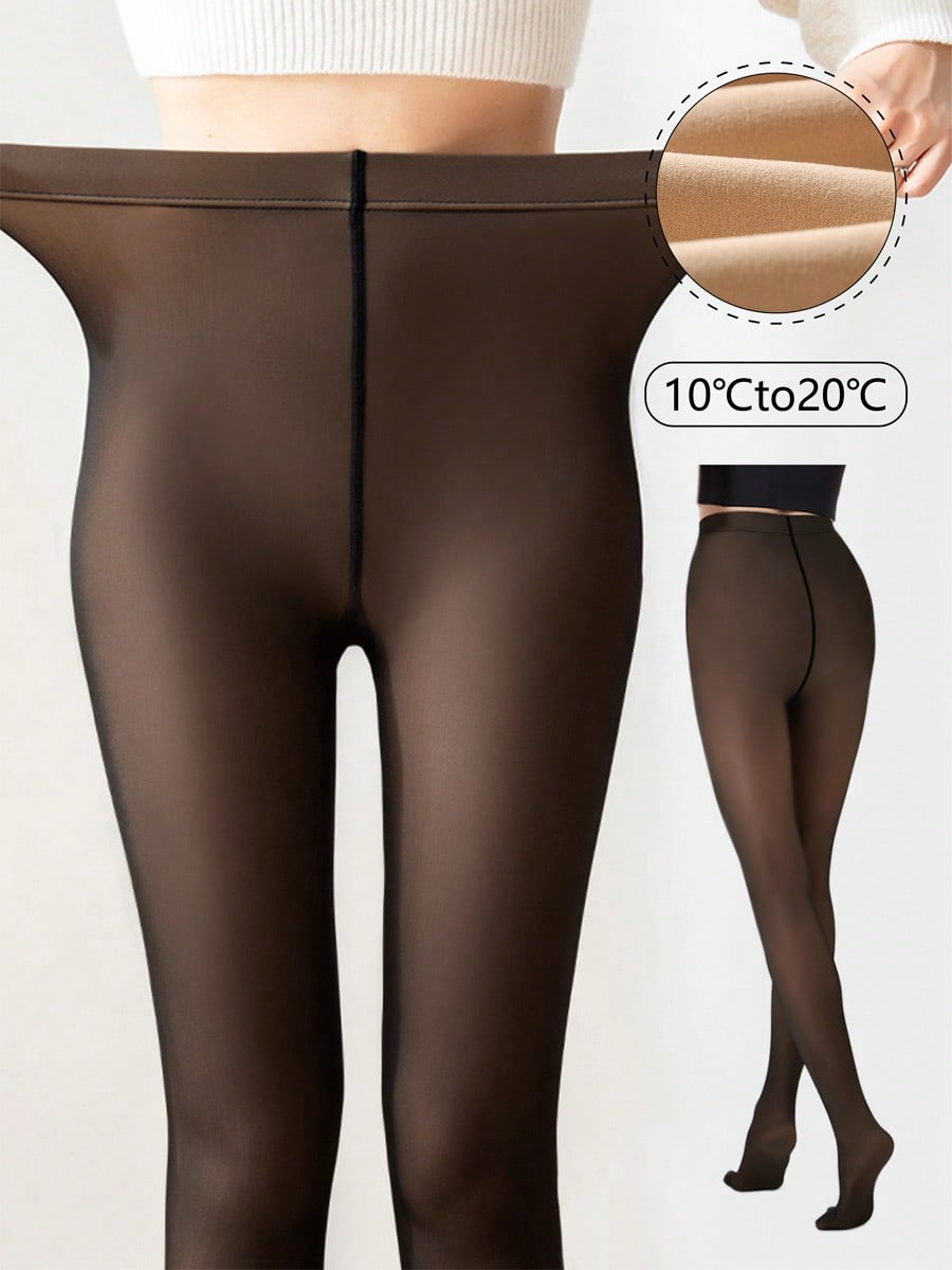SHEIN Women's High Waist Tights, Highly Elastic, Anti-Snag, Anti-Pilling, Durable