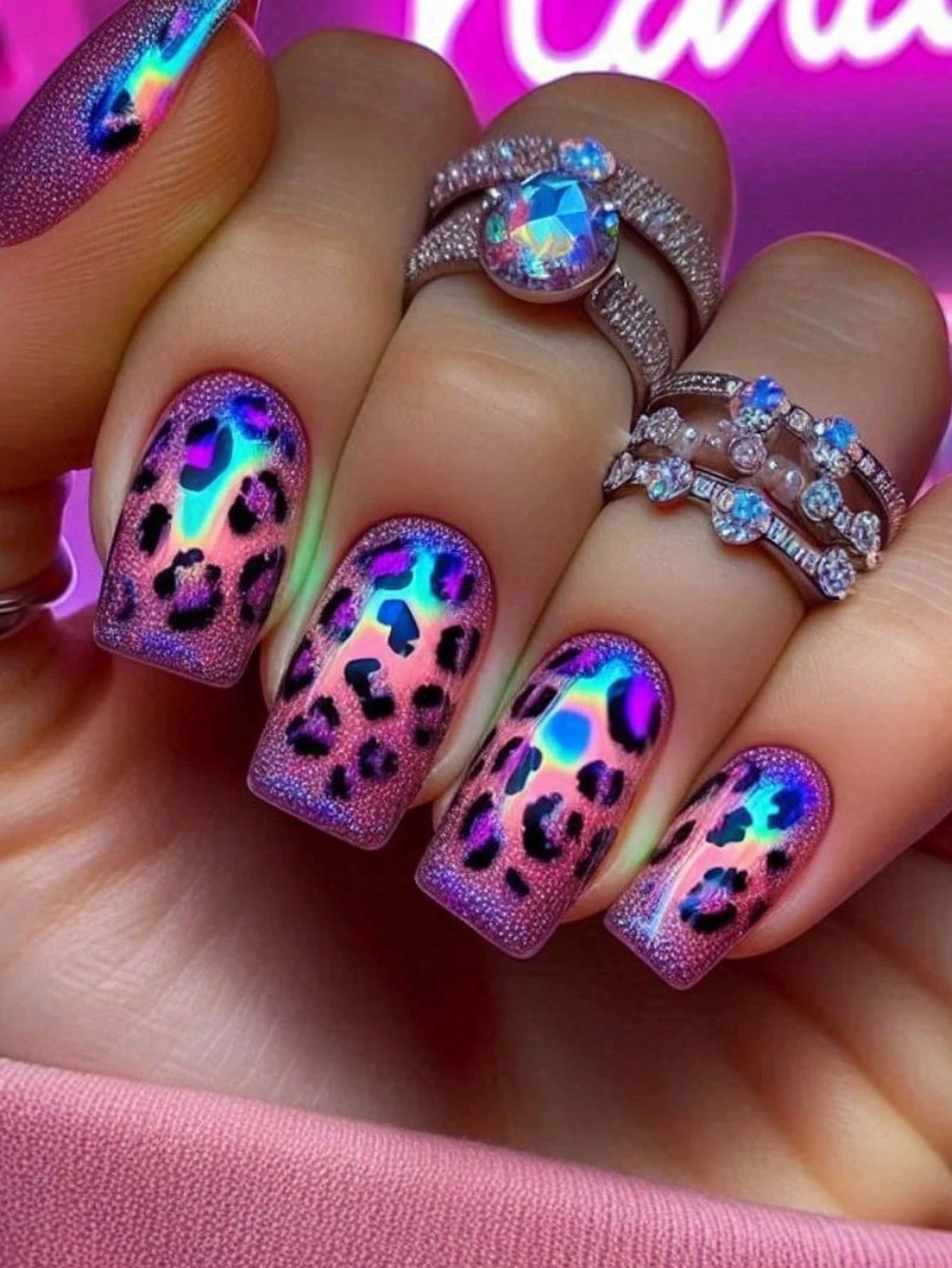 Y2K Update Your Look 24Pcs Medium Square Nail Tips Summer Nail Super Glossy Press On Acrylic Nails Purple