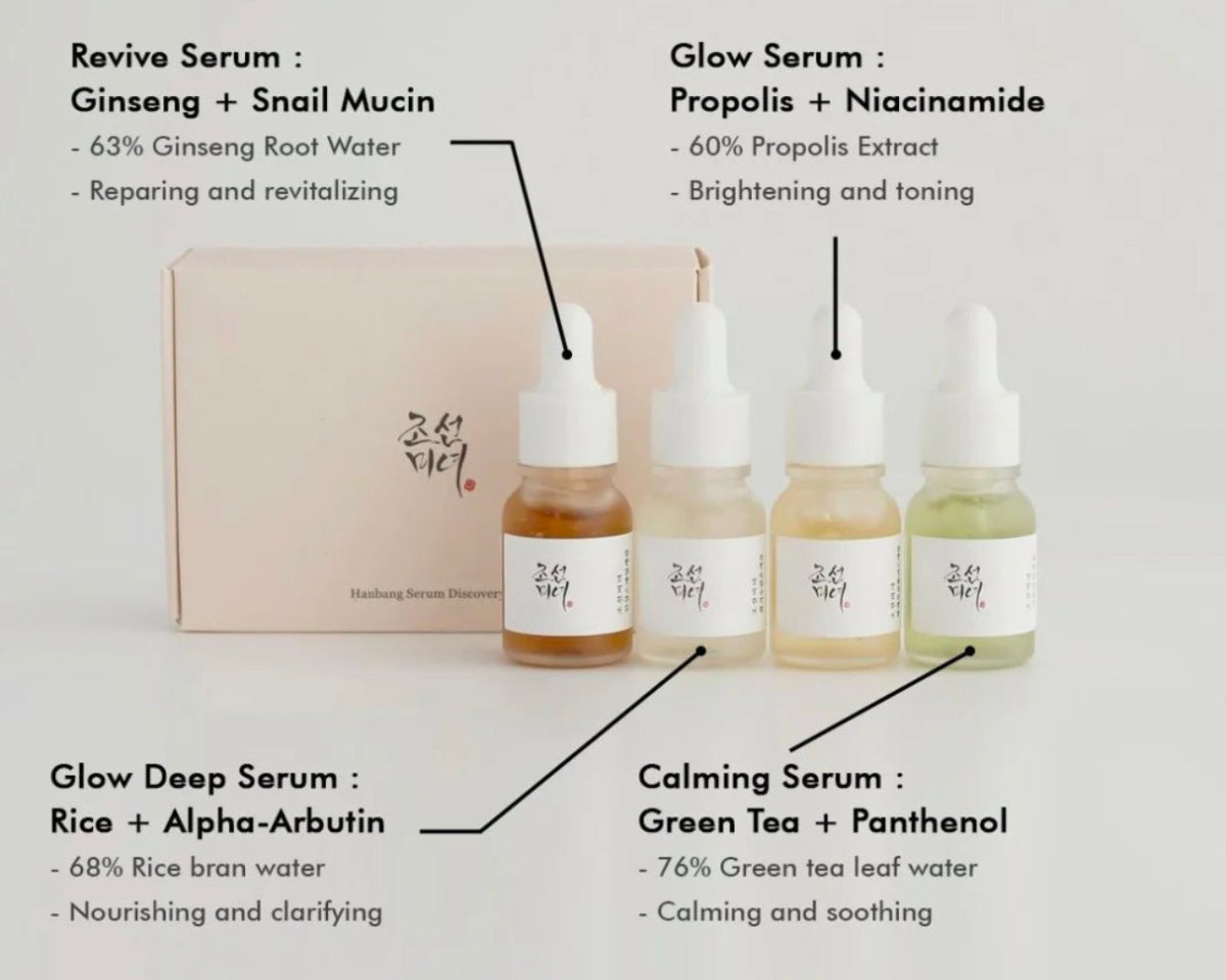 BEAUTY OF JOSEON SERUM SET 4pcs ممنوع الفتح H3 - PINK SHOP EG