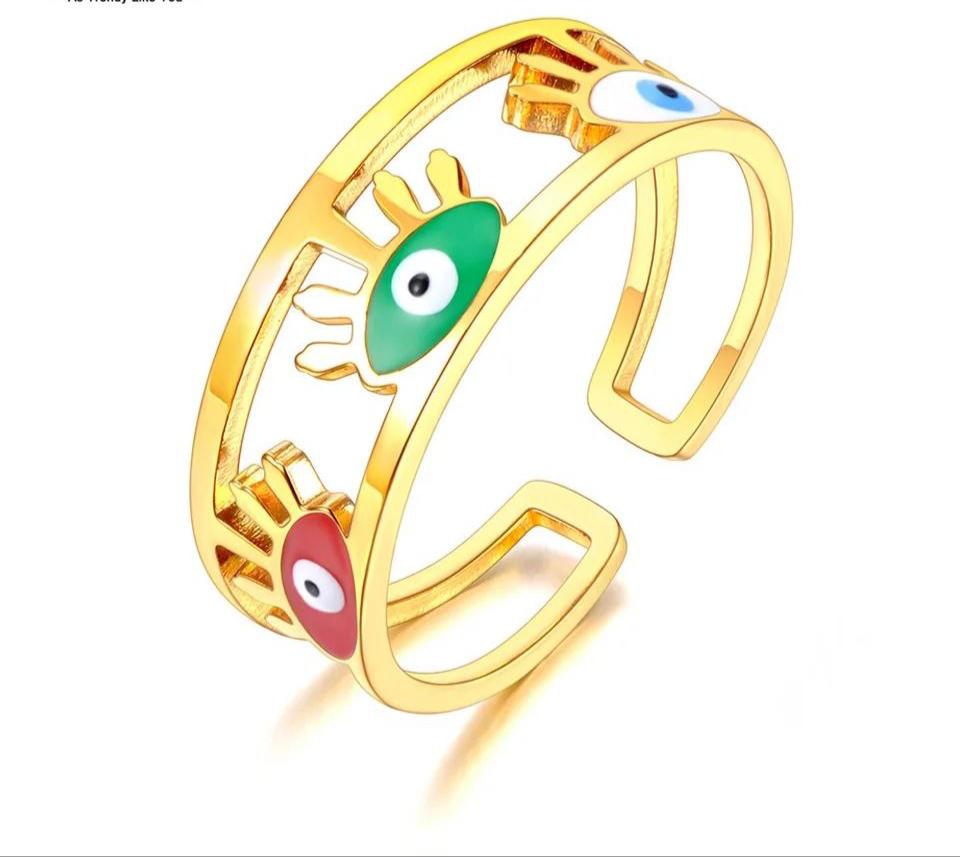 Eyes Ring stainless steel ACC1 - PINK SHOP EG