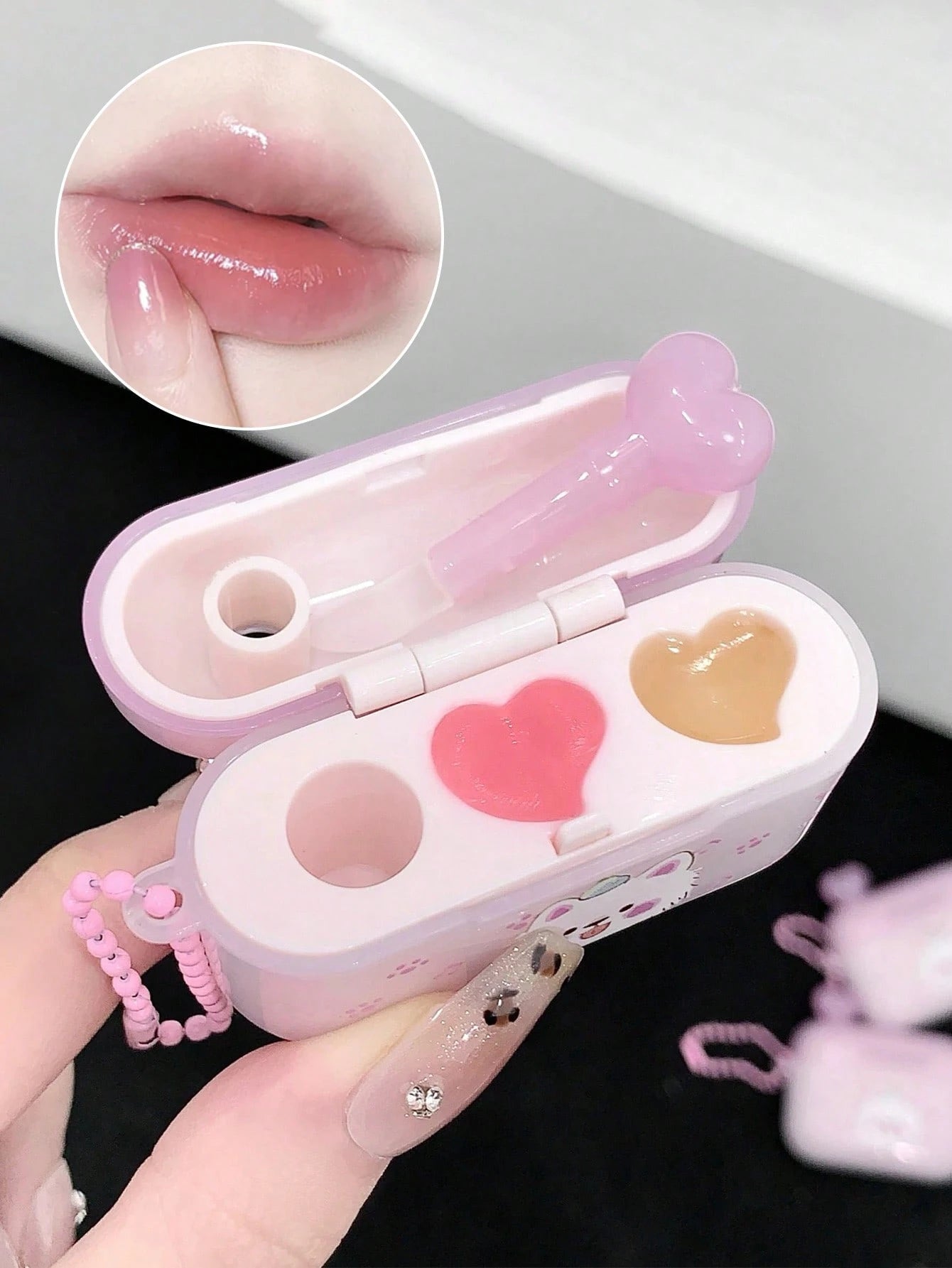 SHEIN Earphone-Shaped Lip Balm - Moisturizing And Nourishing, Smooth Lip Lines
