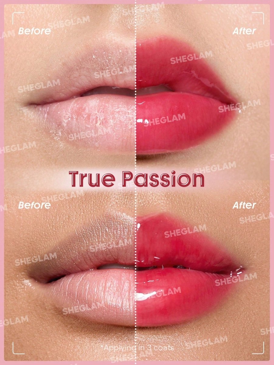 SHEGLAM Booster Shine Plumping Lip Gloss - True Passion Lip Combo - PINK SHOP EG