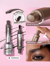 SHEGLAM Brow - Fection Angled Brush & Dip - Espresso ممنوع الفتح H4 - PINK SHOP EG